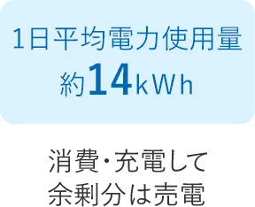 消費・充電して余剰分は売電