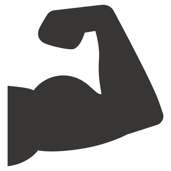 ボディビルのようなアイコン