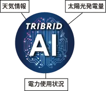 トライブリットAIが翌日の余剰電力を予測