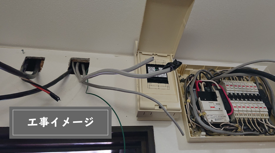 各機器の配線接続工事のイメージ