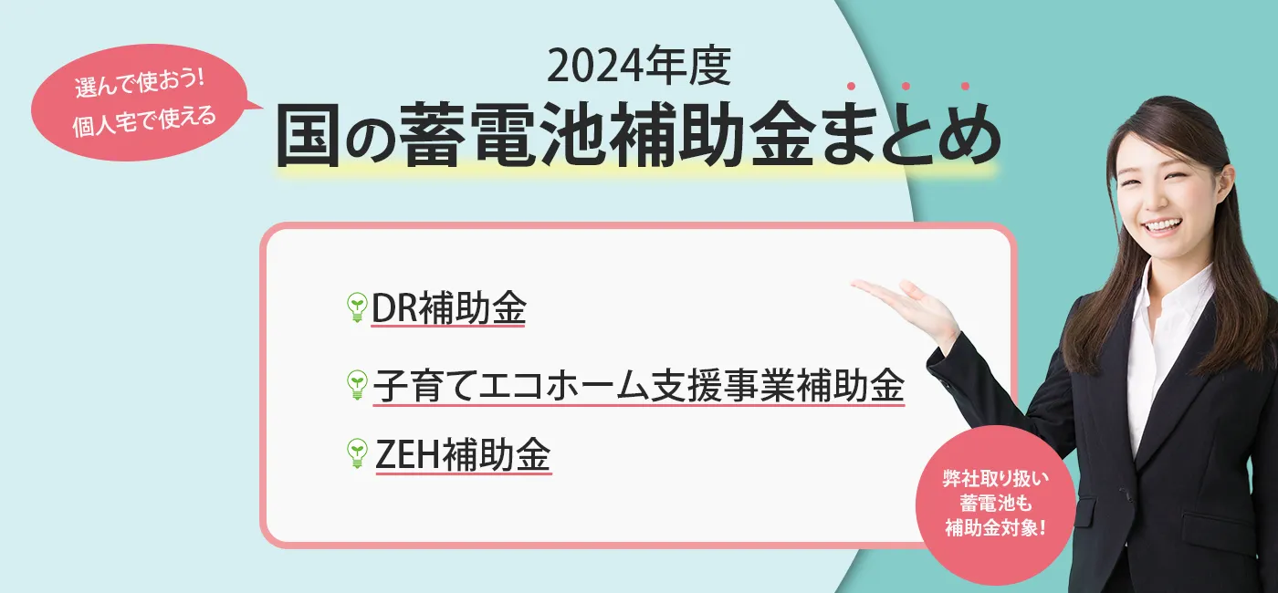 2024年度国の蓄電池補助金まとめトップ画像