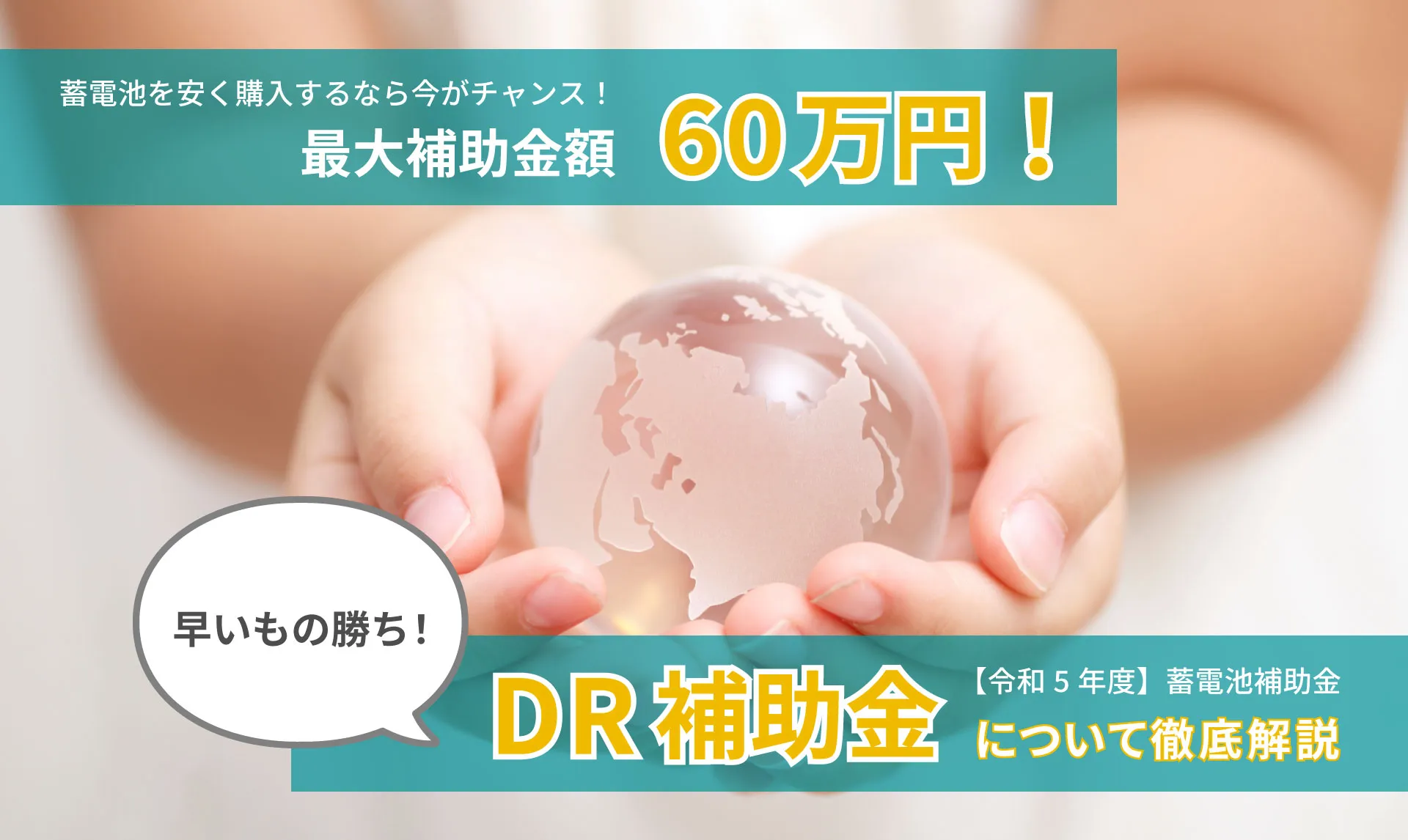 国の蓄電池に対する補助金である「DR補助金」について